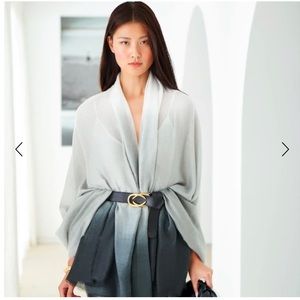 COPY - Cushnie Grey Horizon Ombré Scarf